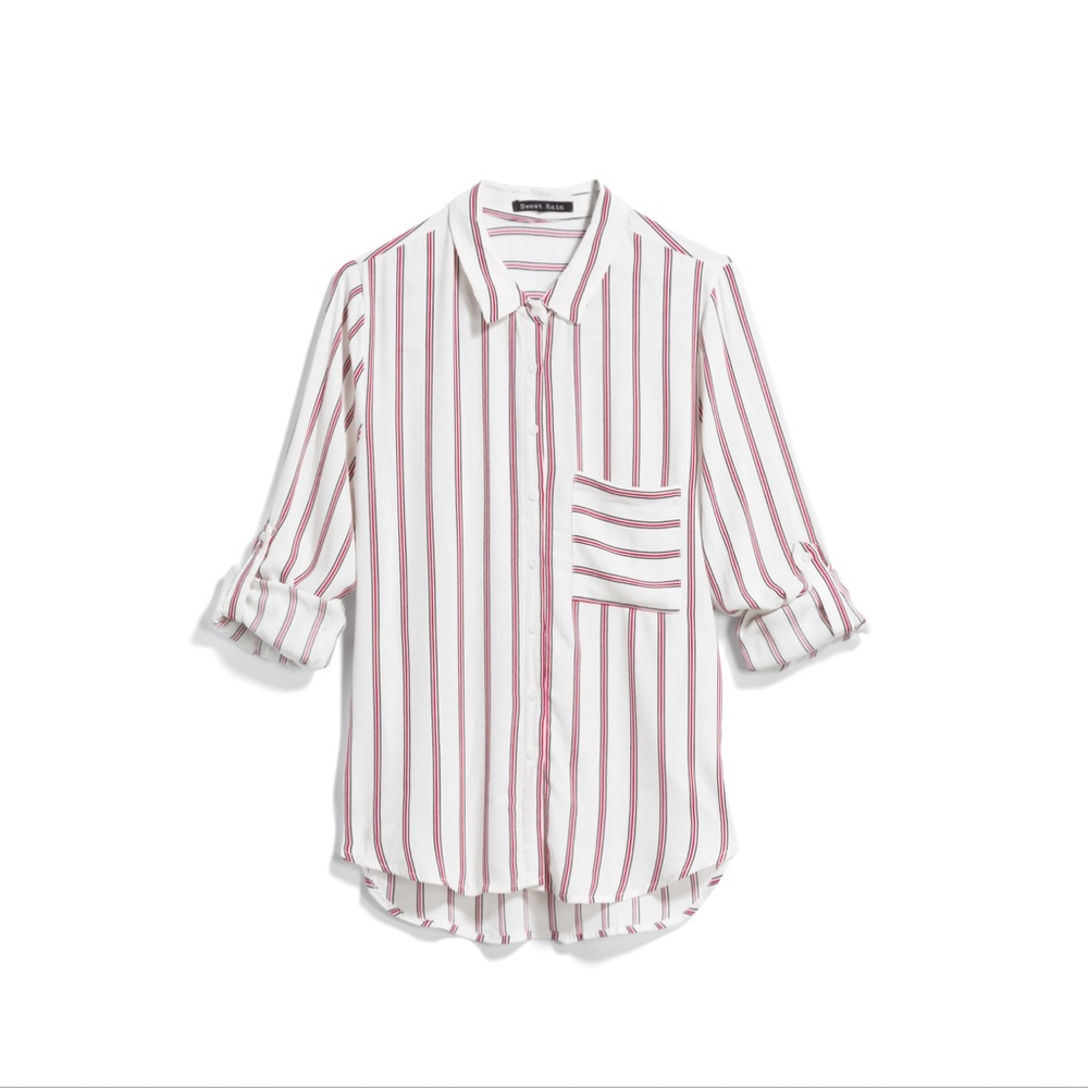 Sweet Rain Striped Shirt